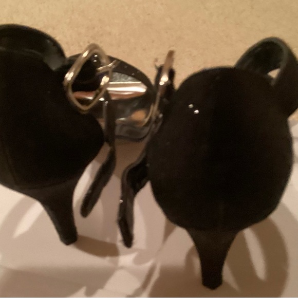 NWOT Easy Street Alive 5 Dance Flex Black Glitter Heels size 8 NARROW - Picture 5 of 7